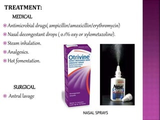 ACUTE AND CHRONIC SINUSITIS & ALLERGIC FUNGAL RHINOSINUSITIS(AFRS) | PPTX