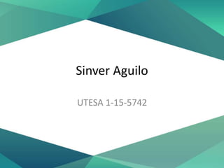 Sinver Aguilo
UTESA 1-15-5742
 