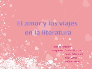 Taller de lenguaje
Integrantes: Daniela Gonzalez
              Daniel Salamanca
              Karol Lamas
              Verónica cortes
 