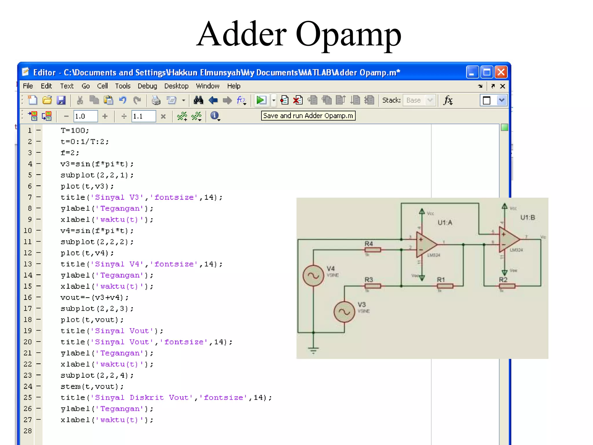 Adder Opamp
 
