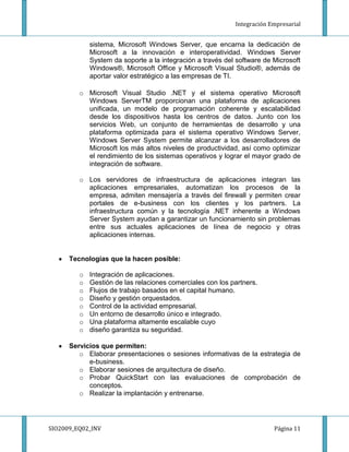Sio2009 Eq02 Inv Integracion Empresarial