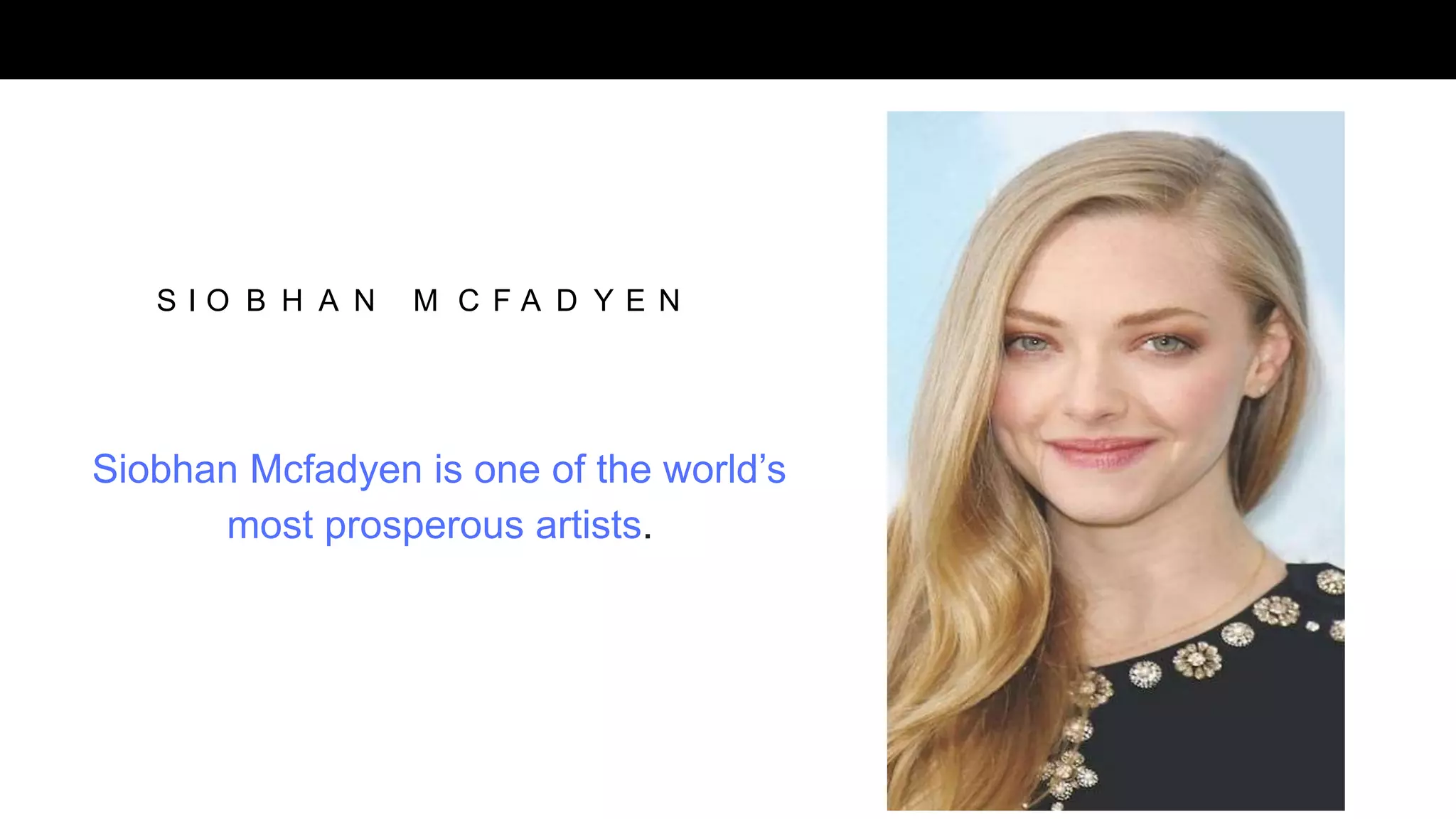 Siobhan McFadyen Pop Singer