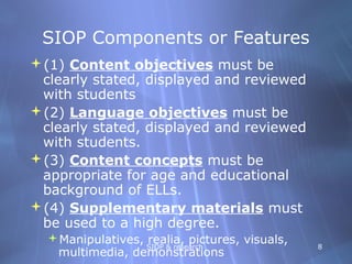 Siop model-and-research-findings | PPT