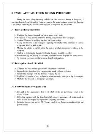 SUMMER INTERNSHIP PROJECT REPORT | DOCX