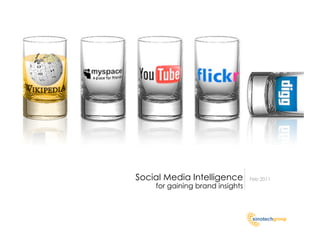 Social Media Intelligence        Feb 2011
    for gaining brand insights
 
