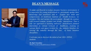 Dr. Rajiv Yeravdekar
DEAN, Faculty of Health Sciences (FOHS)
 