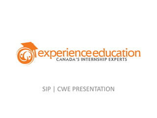 SIP | CWE PRESENTATION
 