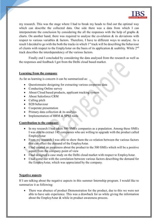 Internship Summary In Cloud Computing | PDF
