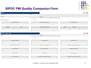 SIPOC FMI Quality Companion Form Page 2 Page 1 