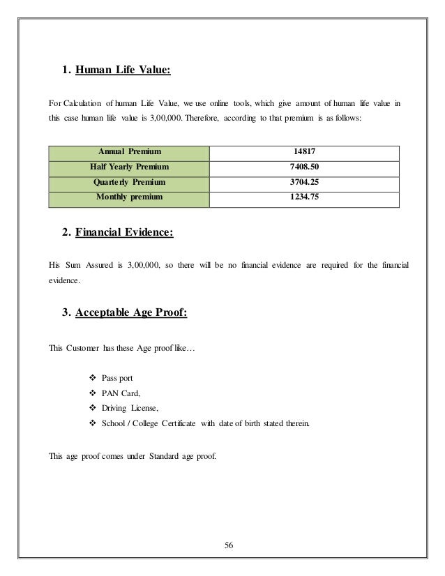 Insurance Policy: Reliance Life Insurance Policy Statement