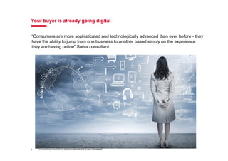 Corporate Design PowerPoint | 01.02.2016 | © SWITZERLAND GLOBAL ENTERPRISE3
Your buyer is already going digital
Corporate ...
