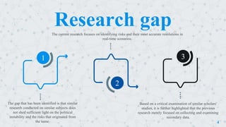 Research gap
4
1
The gap that has been identified is that similar
research conducted on similar subjects does
not shed suf...