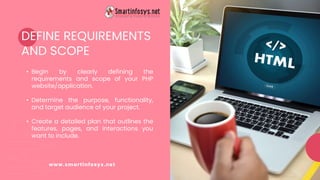 Simple Steps to Design a Custom PHP Website/Application | PPTX | Web ...