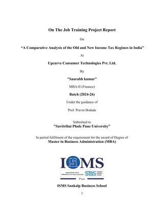 A comparative analysis of the old and new income tax regimes in India | PDF