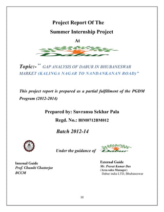Sip report on dabur | PDF