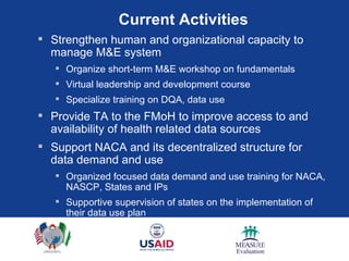 Strategy to strengthening M&E Systems in Nigeria