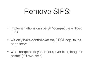 Sips must die, die, die - about TLS usage in the SIP protocol | PDF