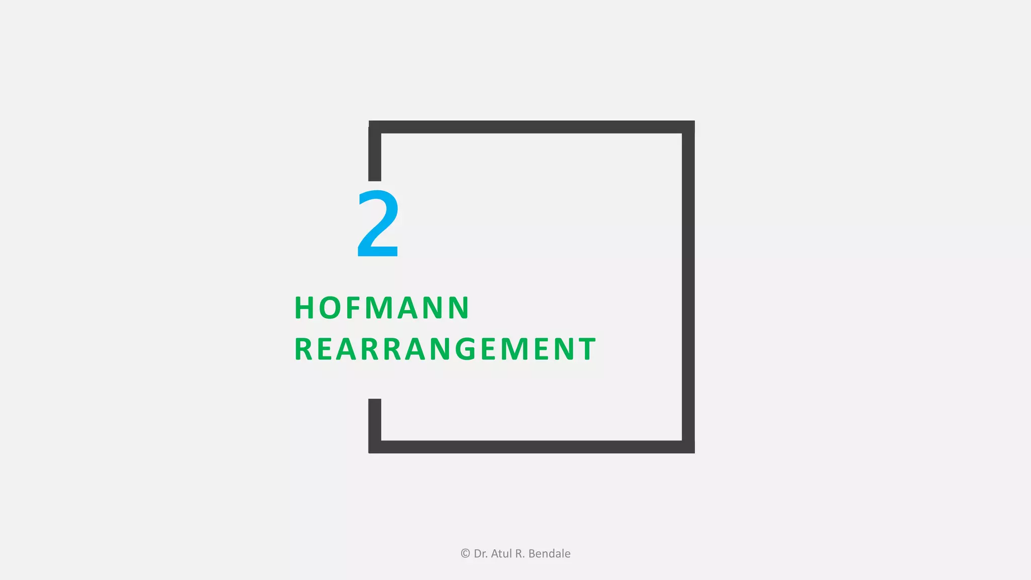 HOFMANN
REARRANGEMENT
2
© Dr. Atul R. Bendale
 