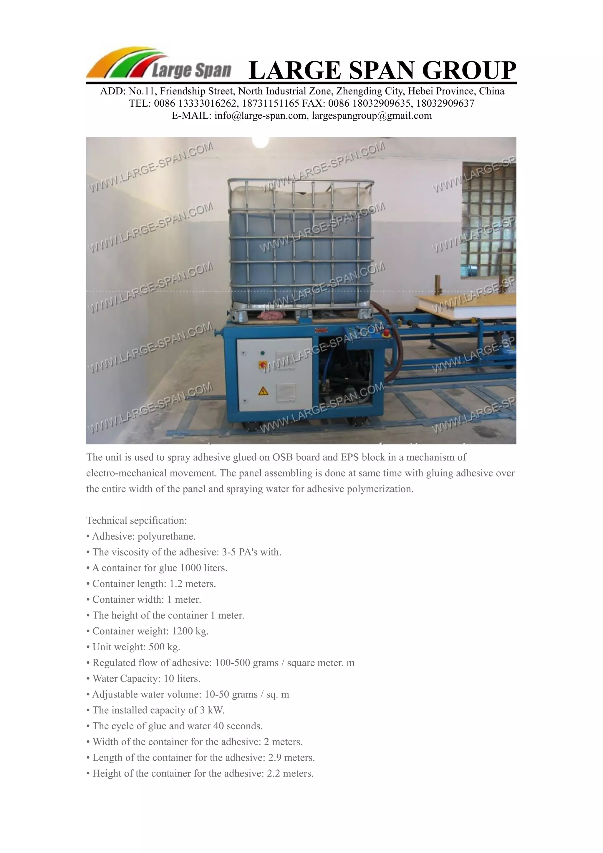 Sips structural insulated panel laminating machine | PDF