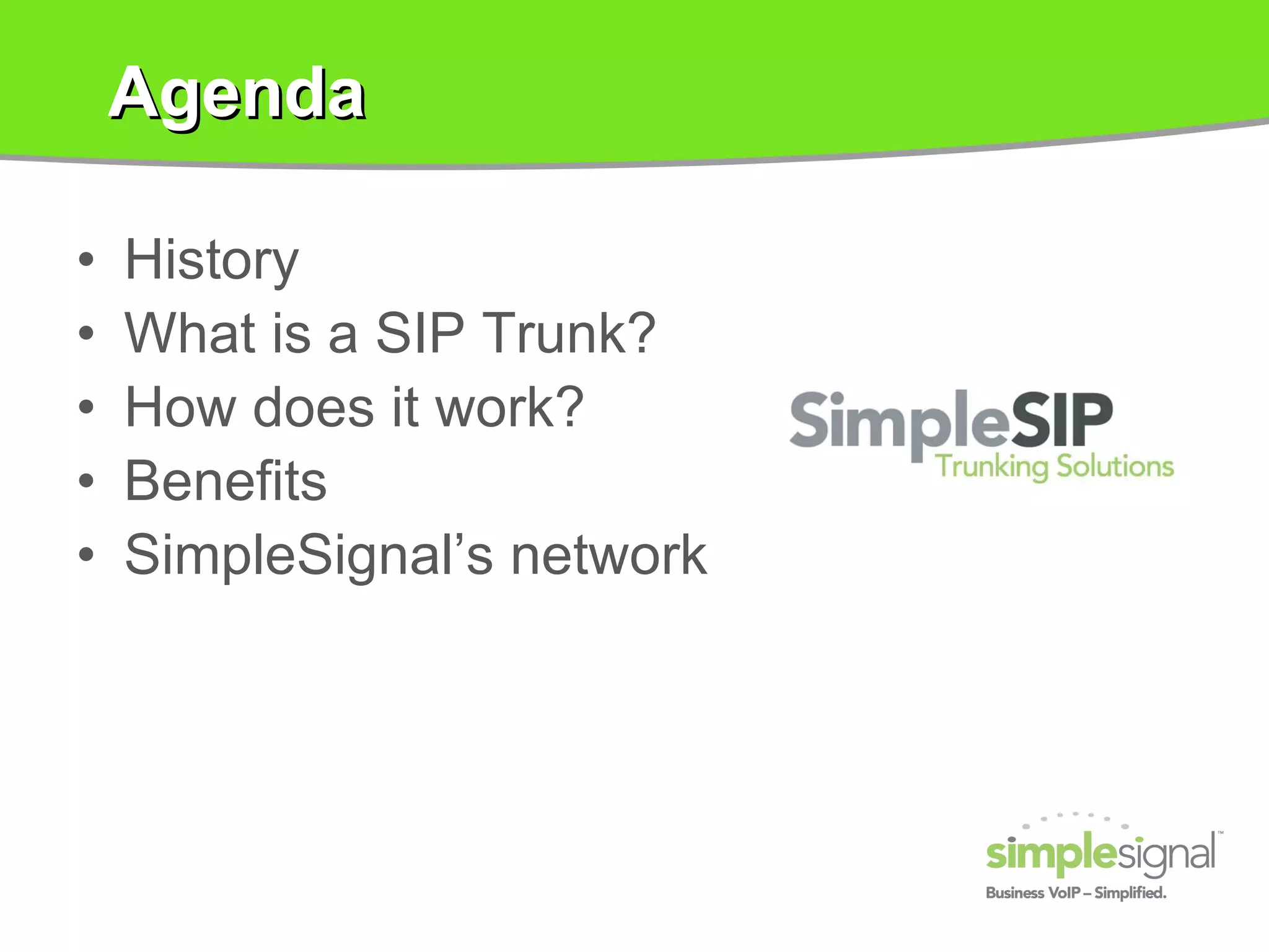 SImpleSignal SIP Trunking | PPT