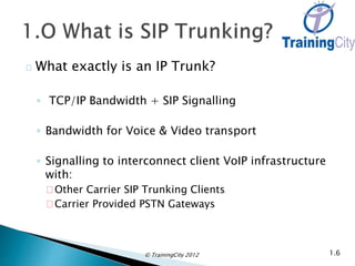 SIP Trunking overview | PPTX