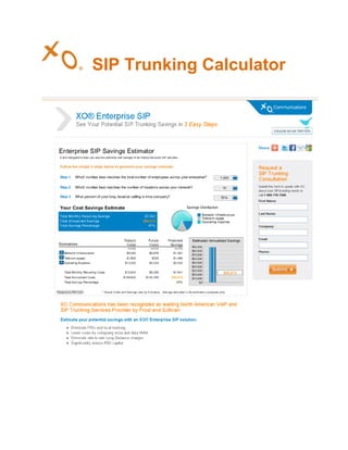 SIP Trunking Calculator
 