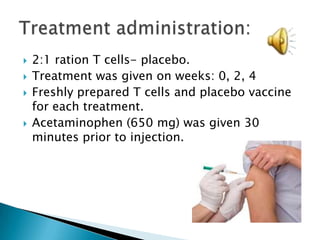 Prior radiation must be completed at least one month before  trial treatment.Radiation is prohibited within 1 year of treatment.Patients with prior immunotherapy were not eligible to participate.Patients with cancer-related bone pain or with visceral metastasis were not permitted.Recruitment for trial continuous: