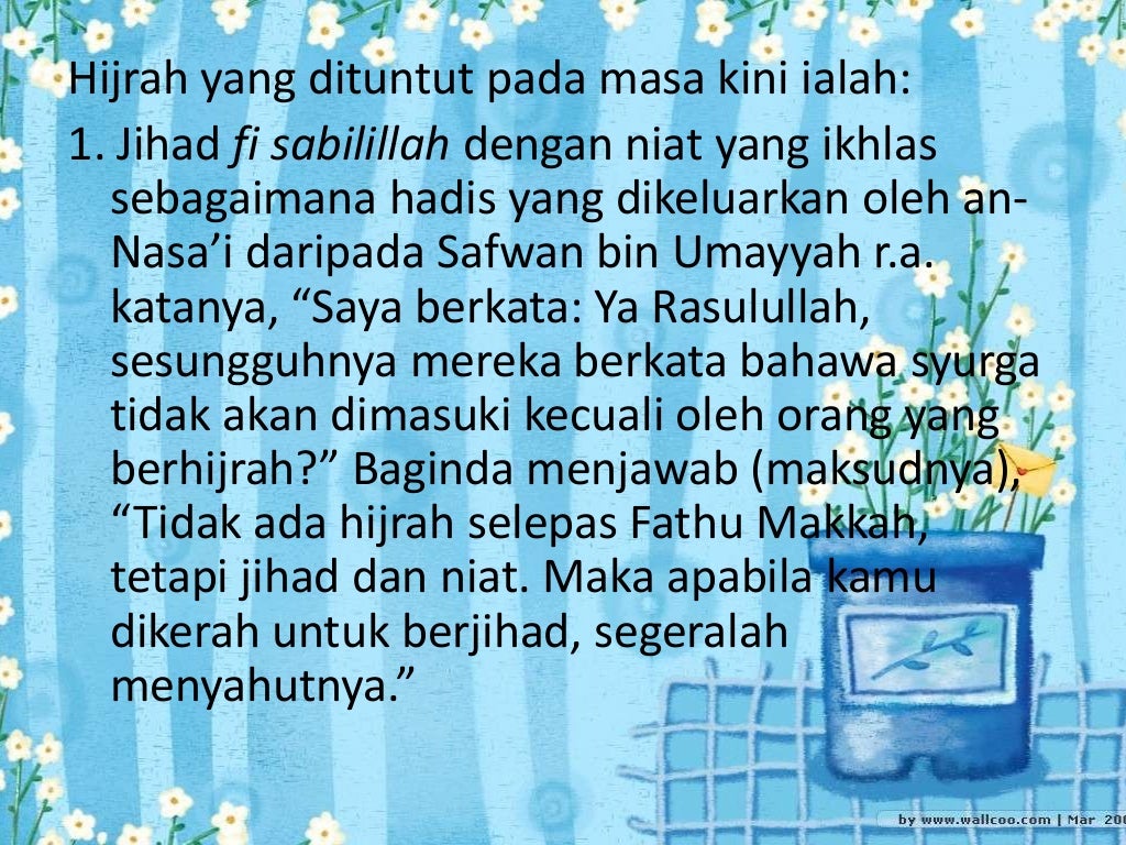SIRAH: HIJRAH RASULULLAH SAW KE MADINAH