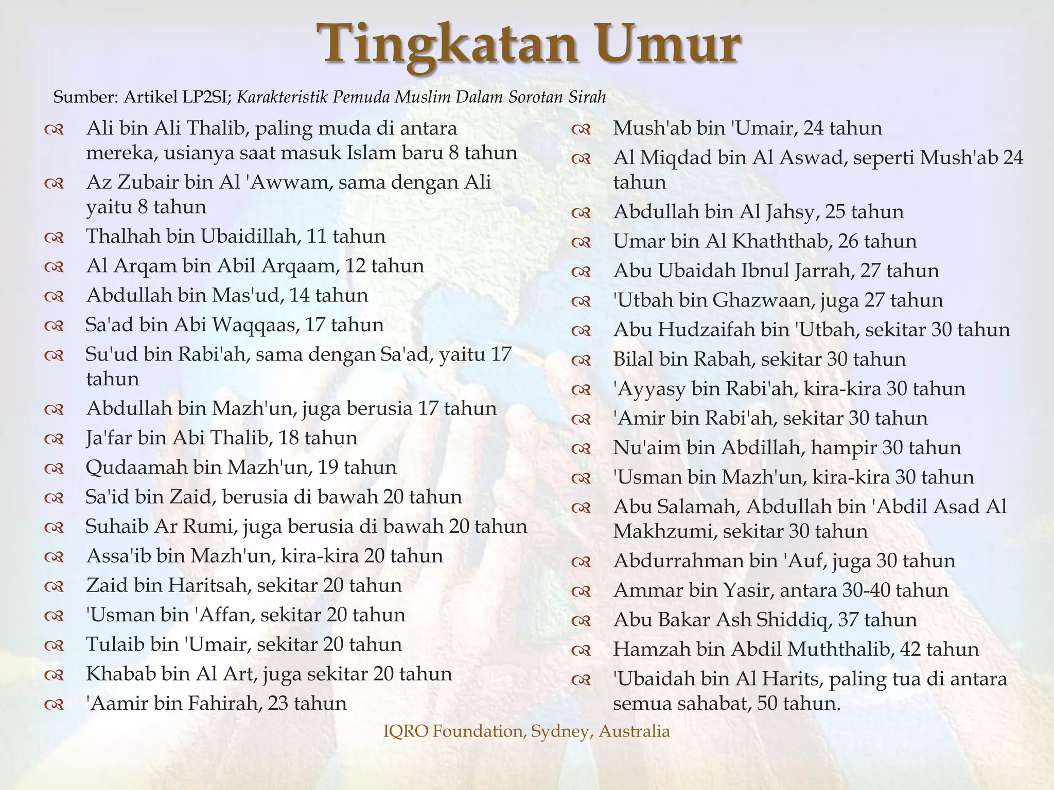 Sirah Nabawiyah 29: Dakwah Sirriyah, Pemuda dan Natijah | PDF