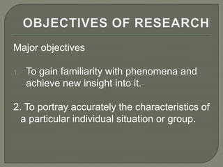 objectives of research | PPTX