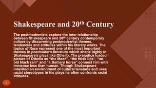Post Modern Study Of Shakespeare S Othello Ppt Post Modern Study Of Shakespeare S Othello Ppt