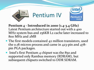 Pentium processor | PPTX