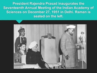 India Raman Sir Sir C.V. Raman Biography | PPT
