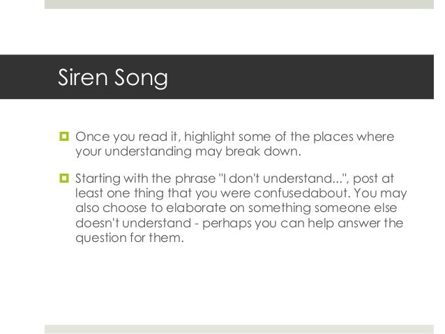 the message of the siren song by margaret atwood essay New topic siren song poem analysis siren siren song” and “dover beach” margaret atwood’s “siren i immediately knew that the message of the song is. the message of the siren song by margaret atwood essay New topic siren song poem analysis siren siren song” and “dover beach” margaret atwood’s “siren i immediately knew that the message of the song is.