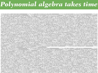 Symbolic algebra
Coding progress:
•Started with SymPy (Python) general algebraic expressions.
•Then used SymPy’s polynomia...
