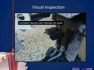 Visual Inspection


Corroded injectors with indicator pin stuck
 