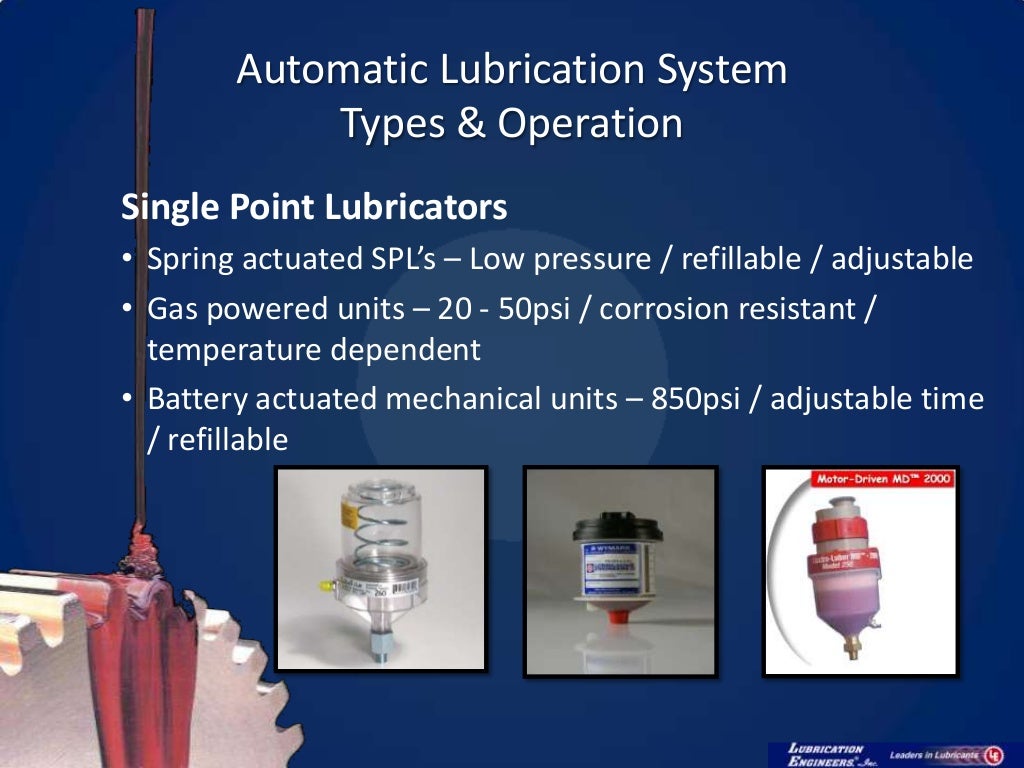 Automatic Lubrication Systems & Their Maintenance V1