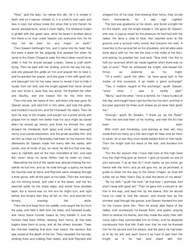 sir gawain and the green knight essay questions sir gawain and the green knight essay questions