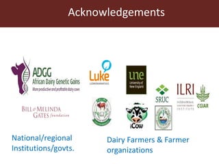 Innovative digital technology and genomic approaches to dairy cattle  genetic improvement in developing countries