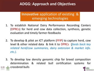 Innovative digital technology and genomic approaches to dairy cattle  genetic improvement in developing countries