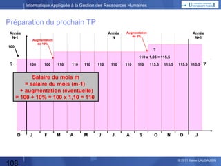 Informatique Appliquée à la Gestion des Ressources Humaines

Rappels Excel : Pivots

Field settings

108

© 2013 Xavier LAUGAUDIN

 