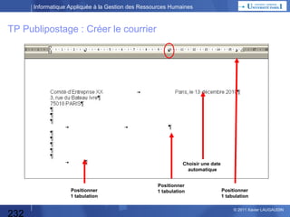 Informatique Appliquée à la Gestion des Ressources Humaines

Recherche de Progiciel

Les principaux critères de choix (à ne pas communiquer explicitement) :
• Le prix : coût de la licence, de la mise en œuvre (installation et paramètrage),
de l’intégration, des adaptations fonctionnelles, de la formation,
de la maintenance.
• Adaptation aux besoins (le progiciel couvre-t-il 50, 75, 95% du besoin ?)
Définir en particulier pour chaque activité de la décomposition fonctionnelle
si elle est obligatoire, importante, optionnelle.
• La facilité d’emploi, la formation à l’utilisation du progiciel,
ainsi que son exploitation par l’informatique.
• La facilité d’intégration dans le SI de l’entreprise et/ou le SIRH.
• La qualité de la documentation et des aides en ligne.
• Le temps de traitement des informations (ex: paye en moins de 12h).
• Les références « clients », en particulier d’autres clients similaires à vous.
• La politique de développement du produit (fréquence des versions).
• L’existence d’un club utilisateur (pour influencer les évolutions du produit).
• La pérennité de l’éditeur.
• La proposition de maintenance : délais de résolution, hot-line…
• L’implantation géographique.

232

© 2013 Xavier LAUGAUDIN

 