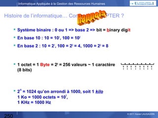 Informatique Appliquée à la Gestion des Ressources Humaines

TP Publipostage : Créer le courrier

ou

250

© 2013 Xavier LAUGAUDIN

 