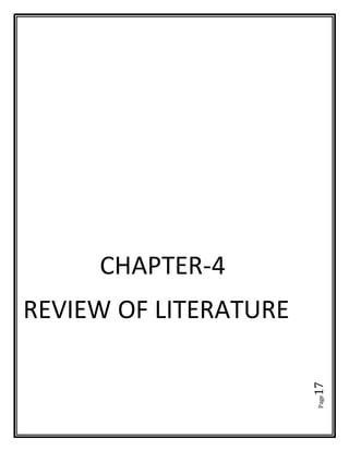 Page17
CHAPTER-4
REVIEW OF LITERATURE
 