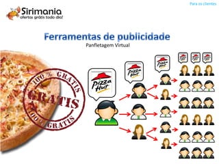 Para os clientes




Panfletagem Virtual
 