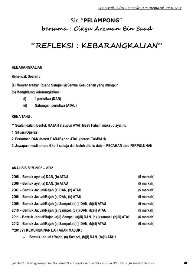 Siri pelampong 2013 (smadata)