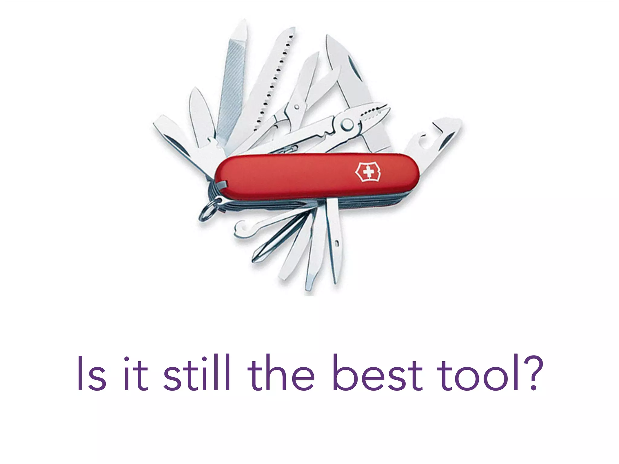 Is it still the best tool?

 