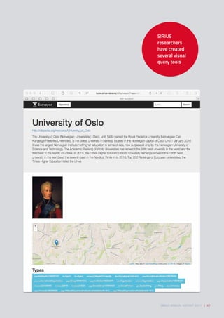 SIRIUS
researchers
have created
several visual
query tools
SIRIUS ANNUAL REPORT 2017 | 67
 