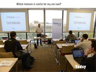 Which features is useful for my use case?
Today
 