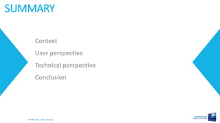 SUMMARY
Context
User perspective
Technical perspective
Conclusion
i-BP & Obeo - Arthur Daussy
 